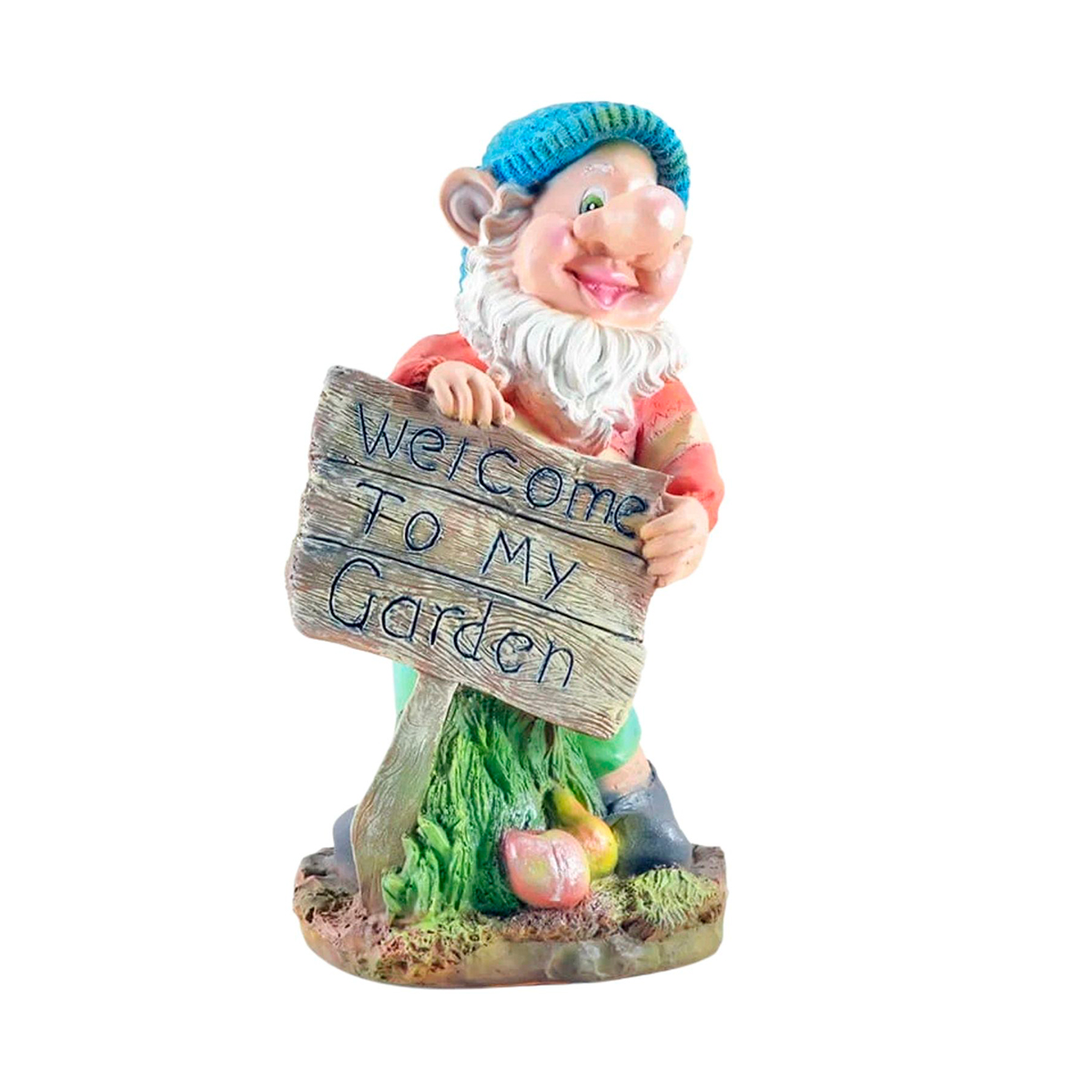 Фигурка садовая "гном с табличкой" (1/3) "сказка" jng285
