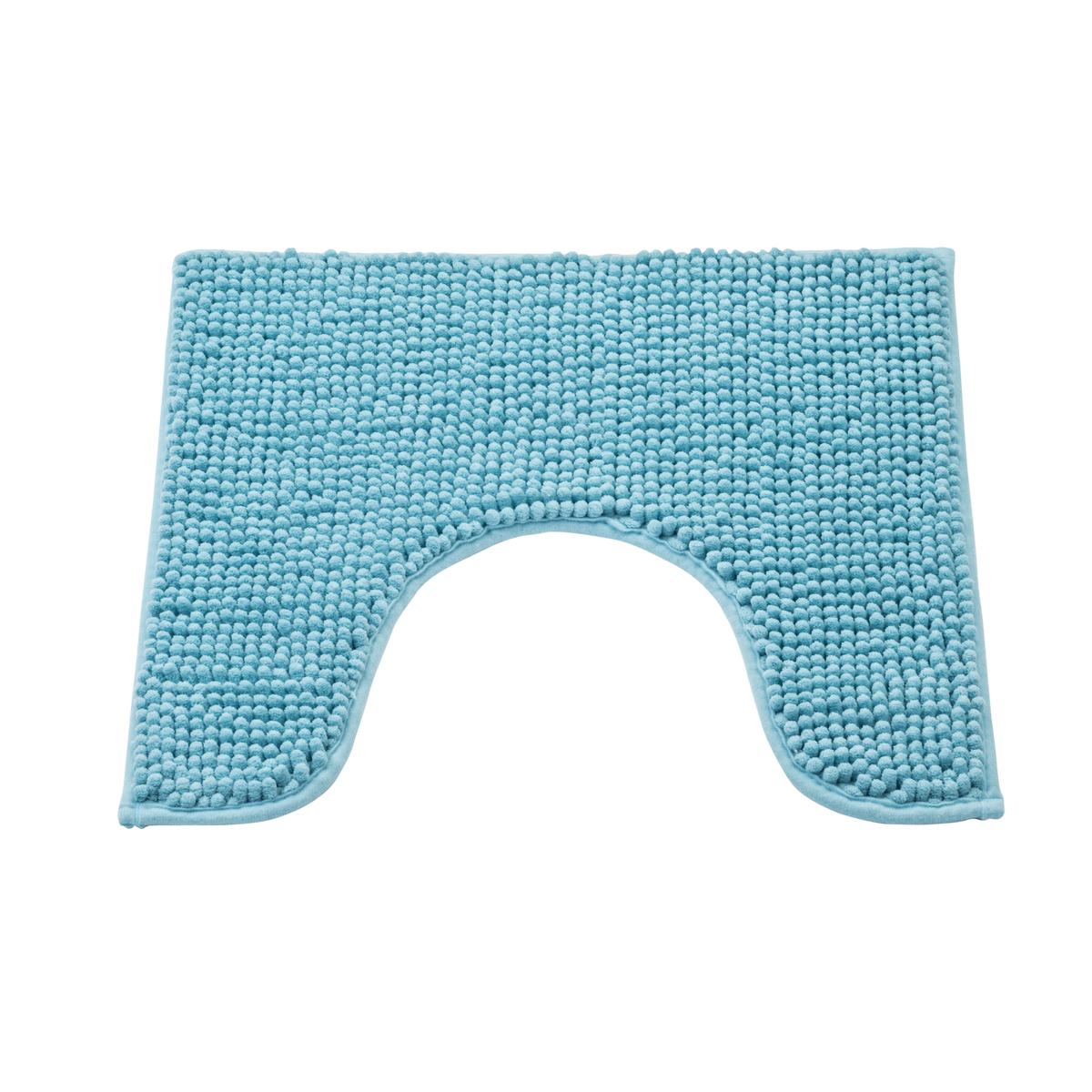 Коврик для туалета "merci" 45*45 см, полиэстер (темно-голубой) (1/36) "swensa" atm-2100bdb-t