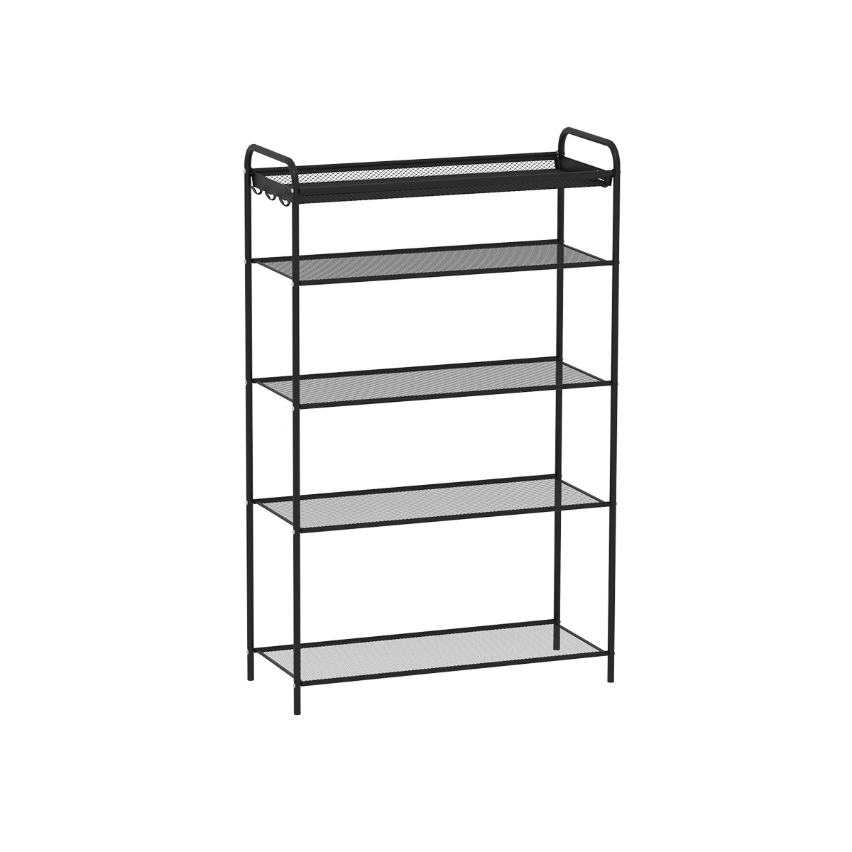 Подставка для обуви "верона 25" 5 полок (300*650*950 мм) черный (1) пдов25 ч