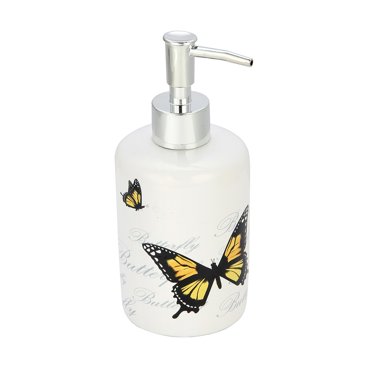 Дозатор для жидкого мыла "бабочки" dis-fly, керамика (1/4/24) "рыжий кот"