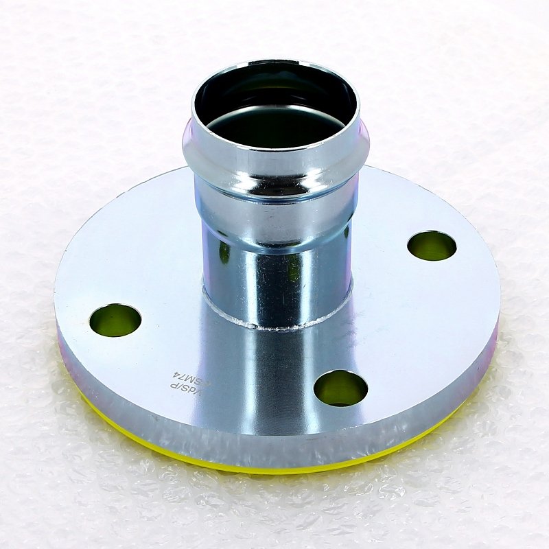 Переход фланец-пресс PN10/16 50x54 оцинкованная сталь Prestabo VIEGA