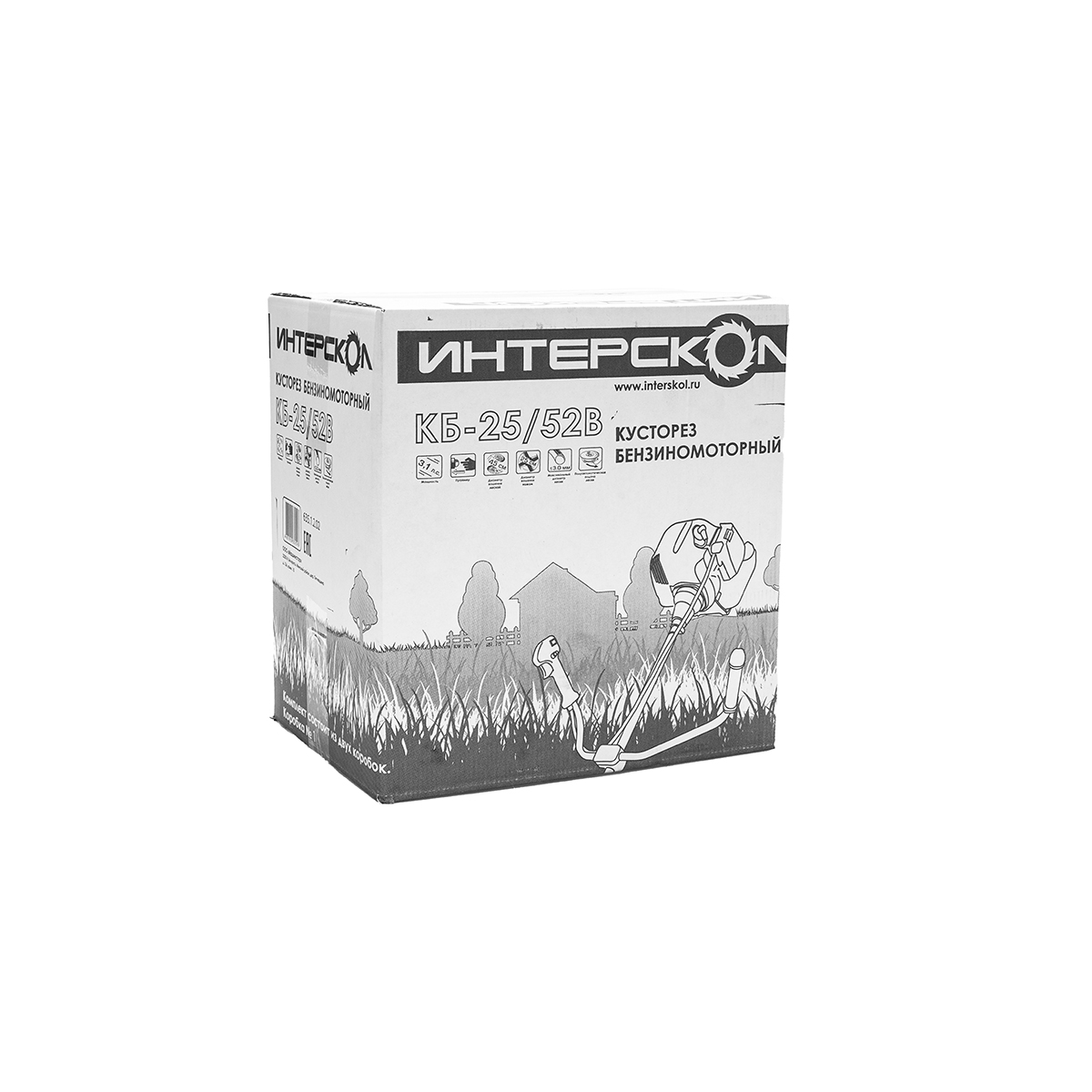 Триммер (кусторез) бензиновый кб-25/43в (1) "интерскол" 634.1.2.00