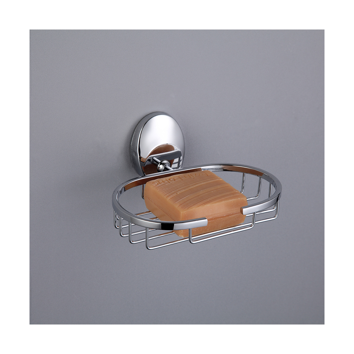 Мыльница с держателем f1602-2, хром (1/20/40) "frap"