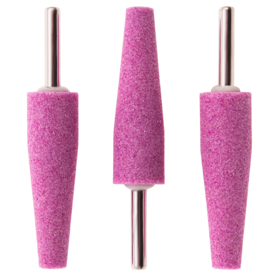 Шарошка абразивная, конус удлиненный, 19 x 60 x 6 мм, F46, 3 шт Matrix (76001)