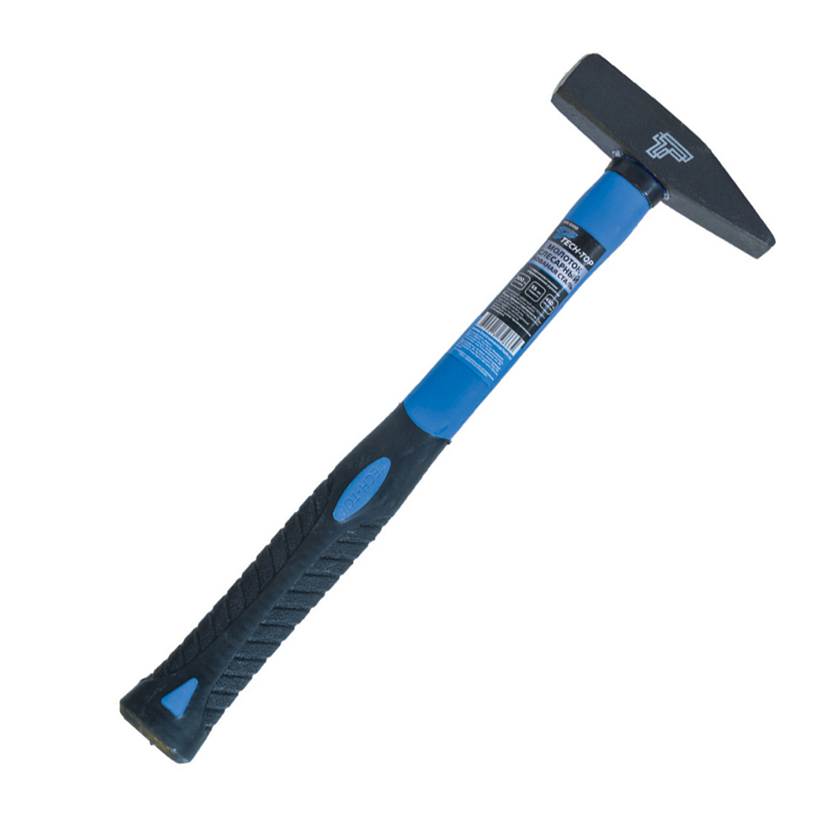 Молоток кованый  "tech-top" пласт. обрезин. ручка  200 г (1/6/72)  120-0200