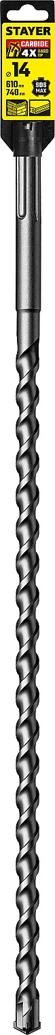 STAYER Hercules-4Х, 14 x 610/740 мм, SDS-max бур, Professional (29370-610-14)