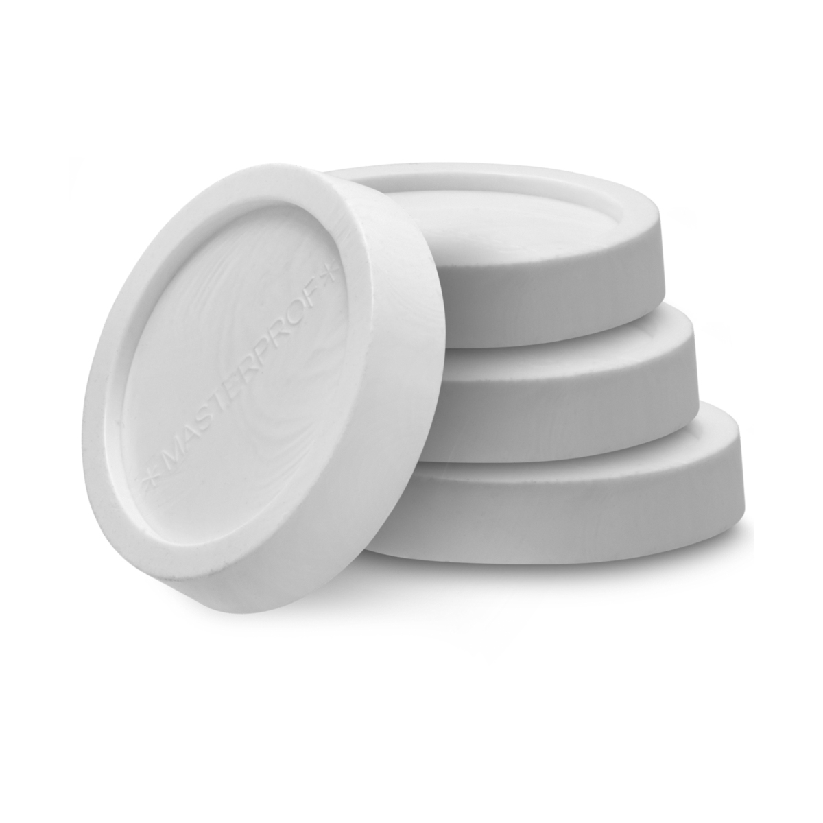 Подставки антивибр. для бытовой техники (круглые белые) 4 шт. (5/50) "masterprof"