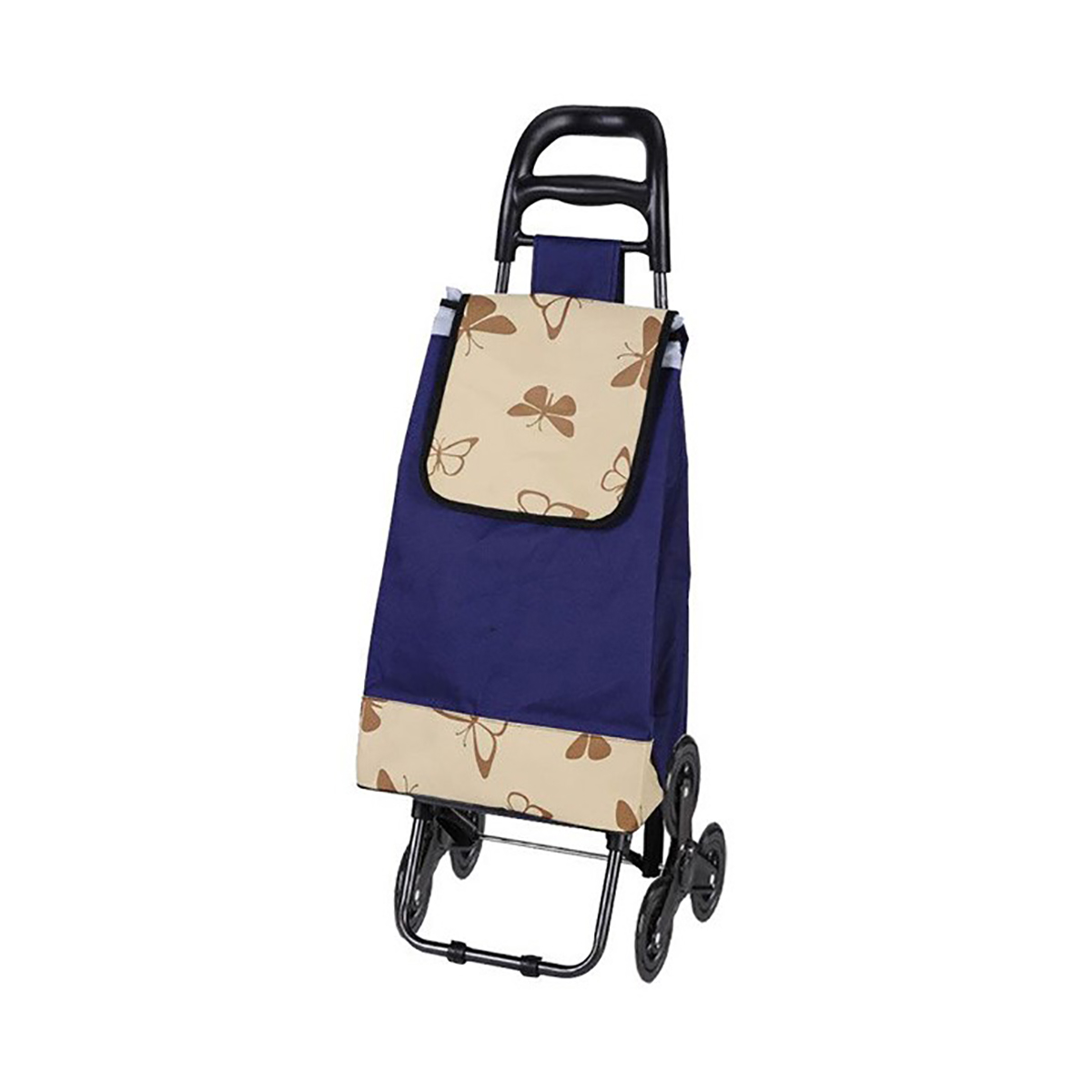 Сумка-тележка хозяйств.  a204 "бабочки" 37*28*96 см (1/8) "рыжий кот"