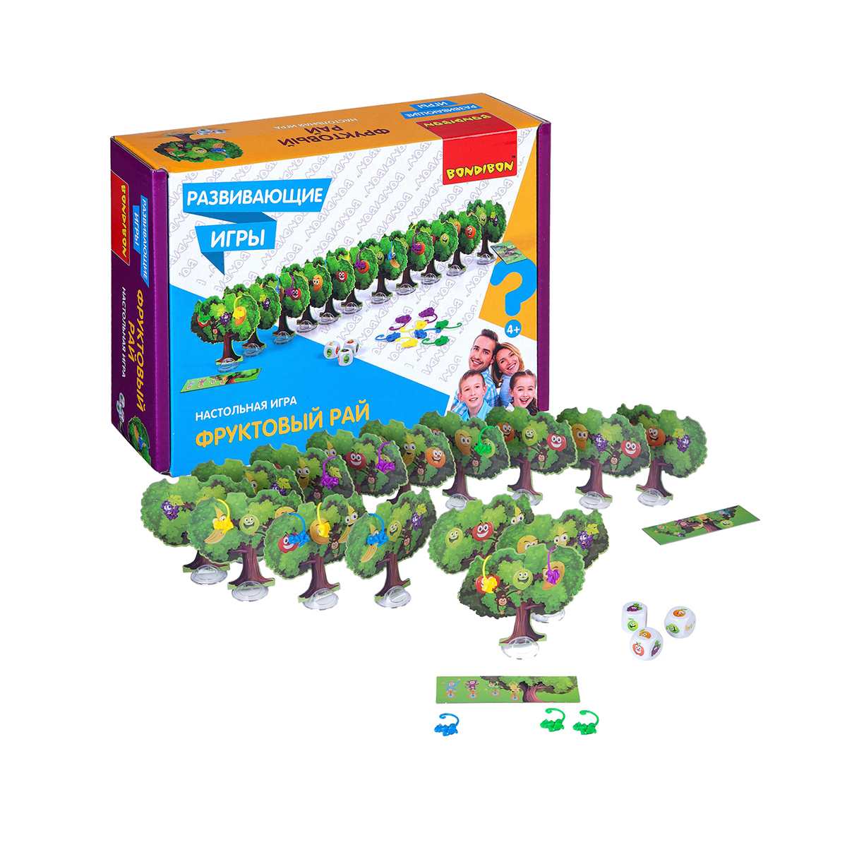 Игра настольная "фруктовый рай" "bondibon" вв4507