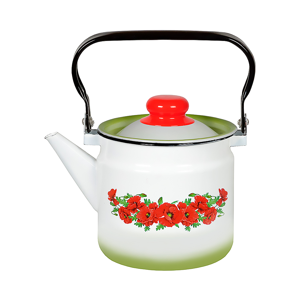 Чайник эмалиров. декор. 2 л (1/3) "стальэмаль"  1с25я
