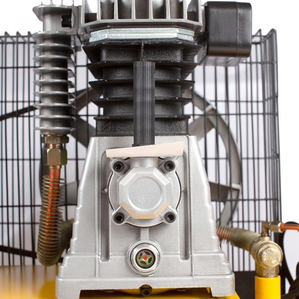 Компрессор воздушный BCI2300/100, ременный привод, 2.3 кВт, 100 литров, 400 л/мин Denzel (58114)