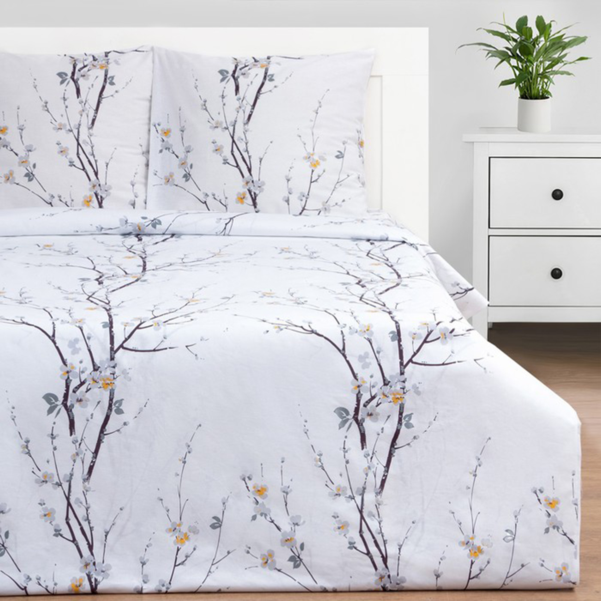 Постельное белье "этель" нежность утра 2 сп. (бязь) (1) 6632108