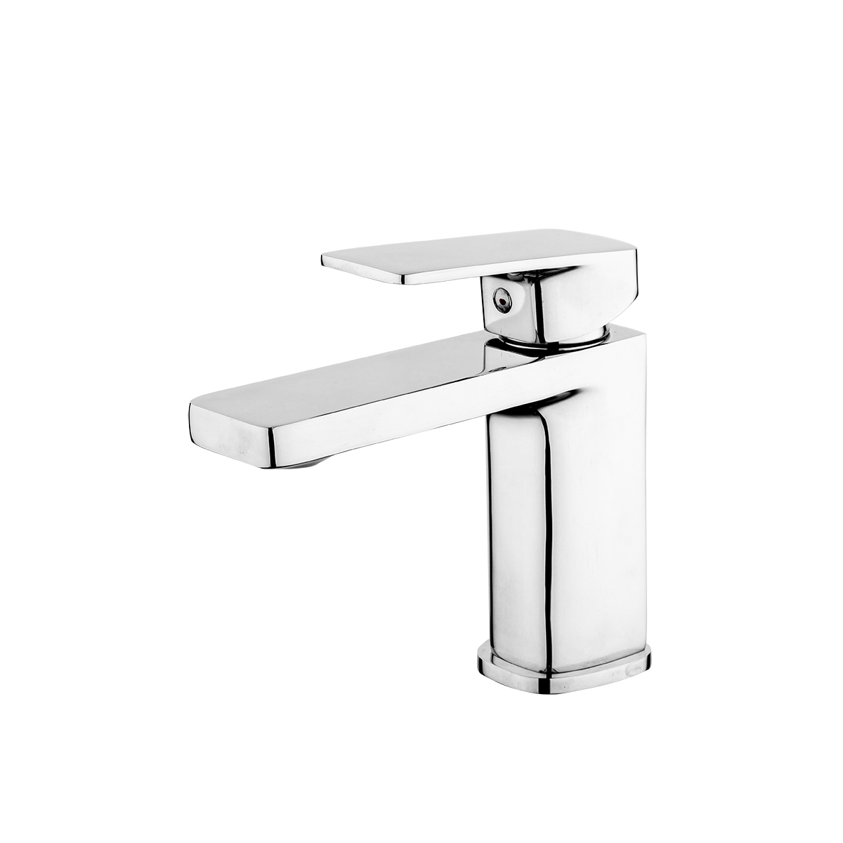 Смеситель для умывальника f1046 монолитный, хром (1/10) "frap"