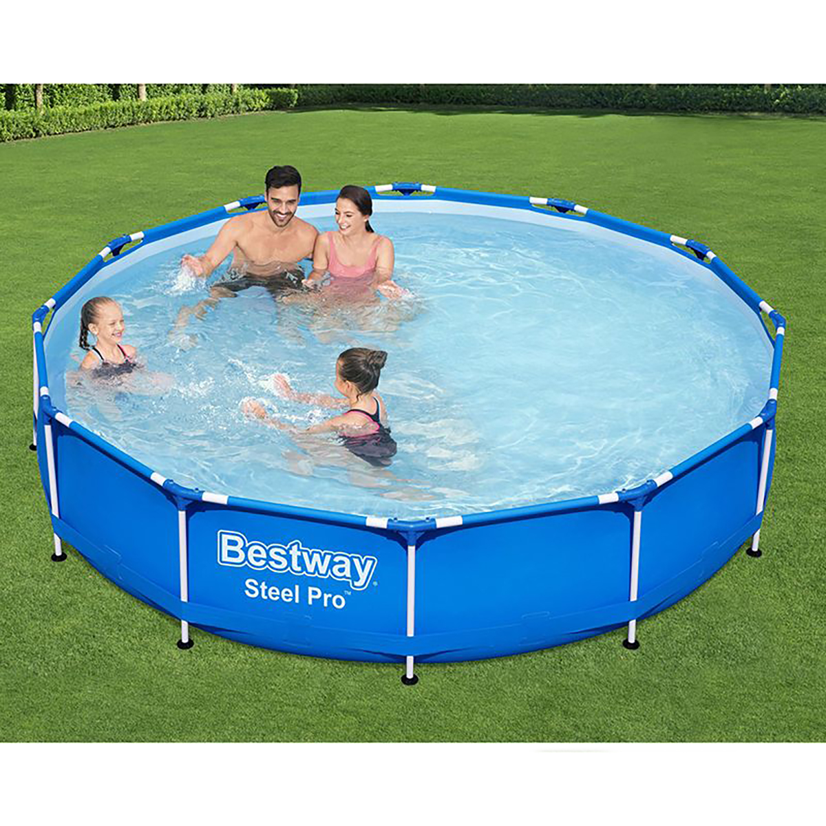 Бассейн каркасный круглый 366 х 76 см, 6473 л фильтр-насос в комплекте (1) "bestway" 56681