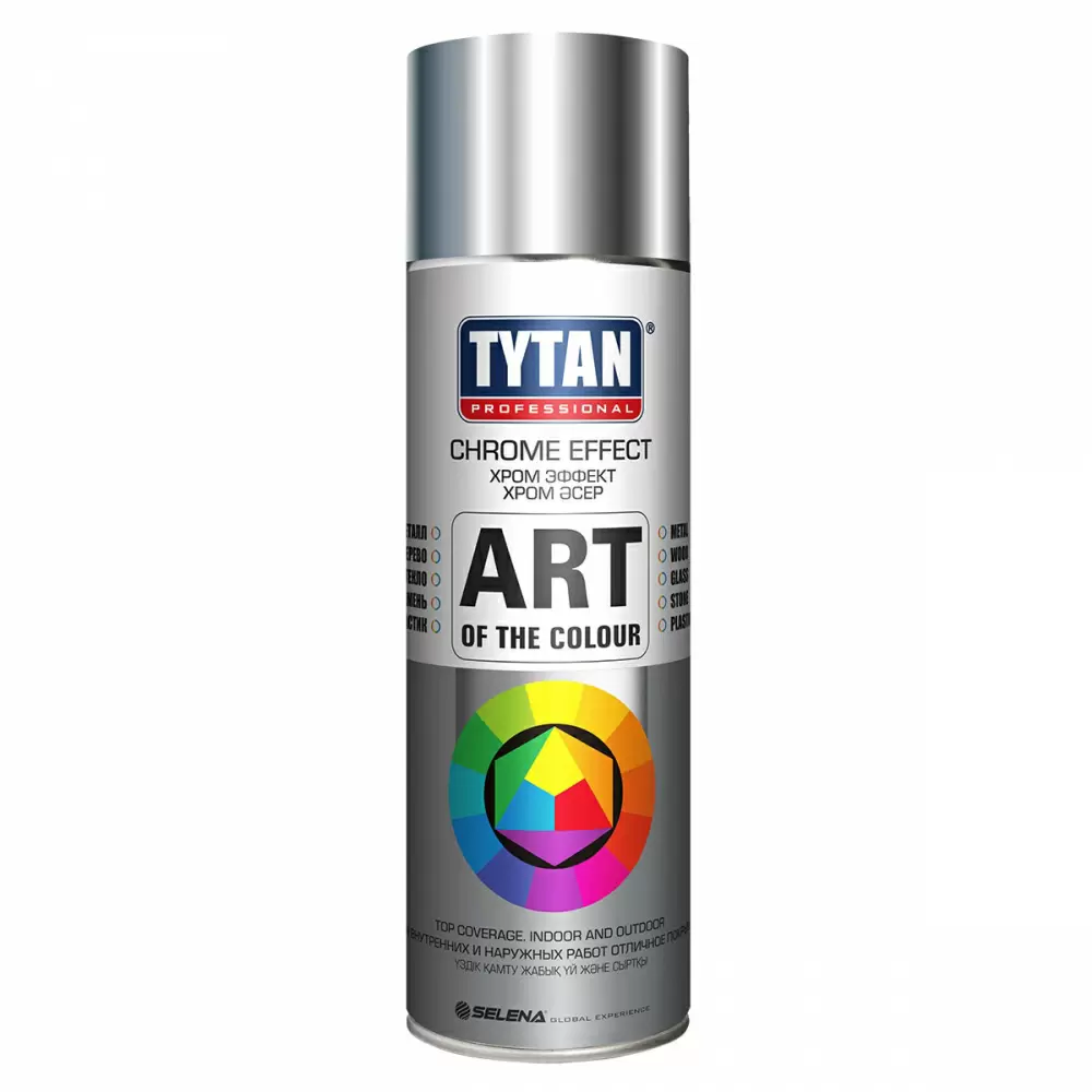 TYTAN PROFESSIONAL ART OF THE COLOUR краска аэрозольная, хром (400мл)