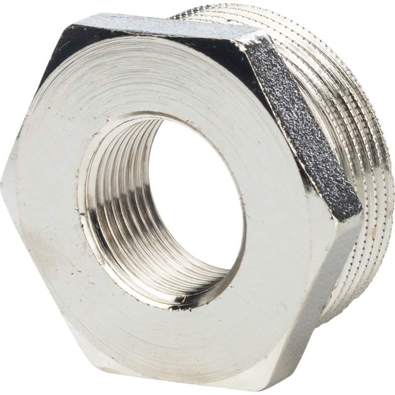 Футорка редукционная НВ 1" x 1/2" никель STOUT