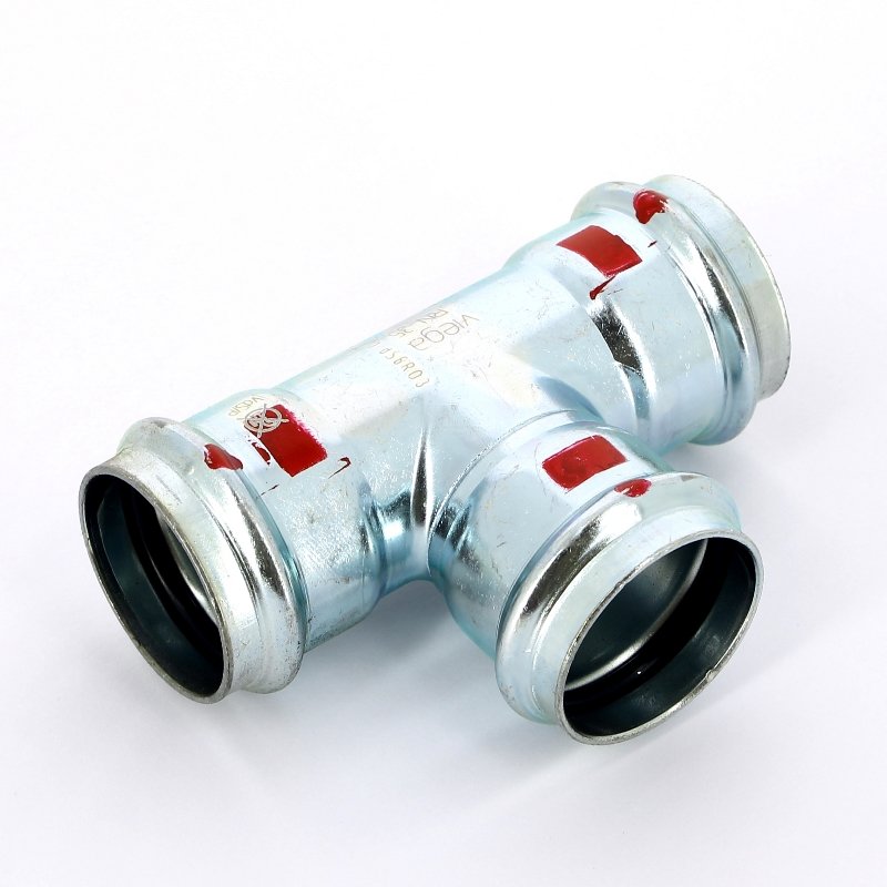 Тройник пресс 35 оцинкованная сталь Prestabo VIEGA