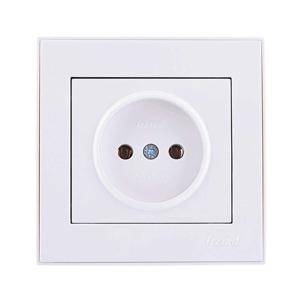 Розетка "rain" 1 местн. (керамика) белый (1/10/120) "lezard" 703-0202-121