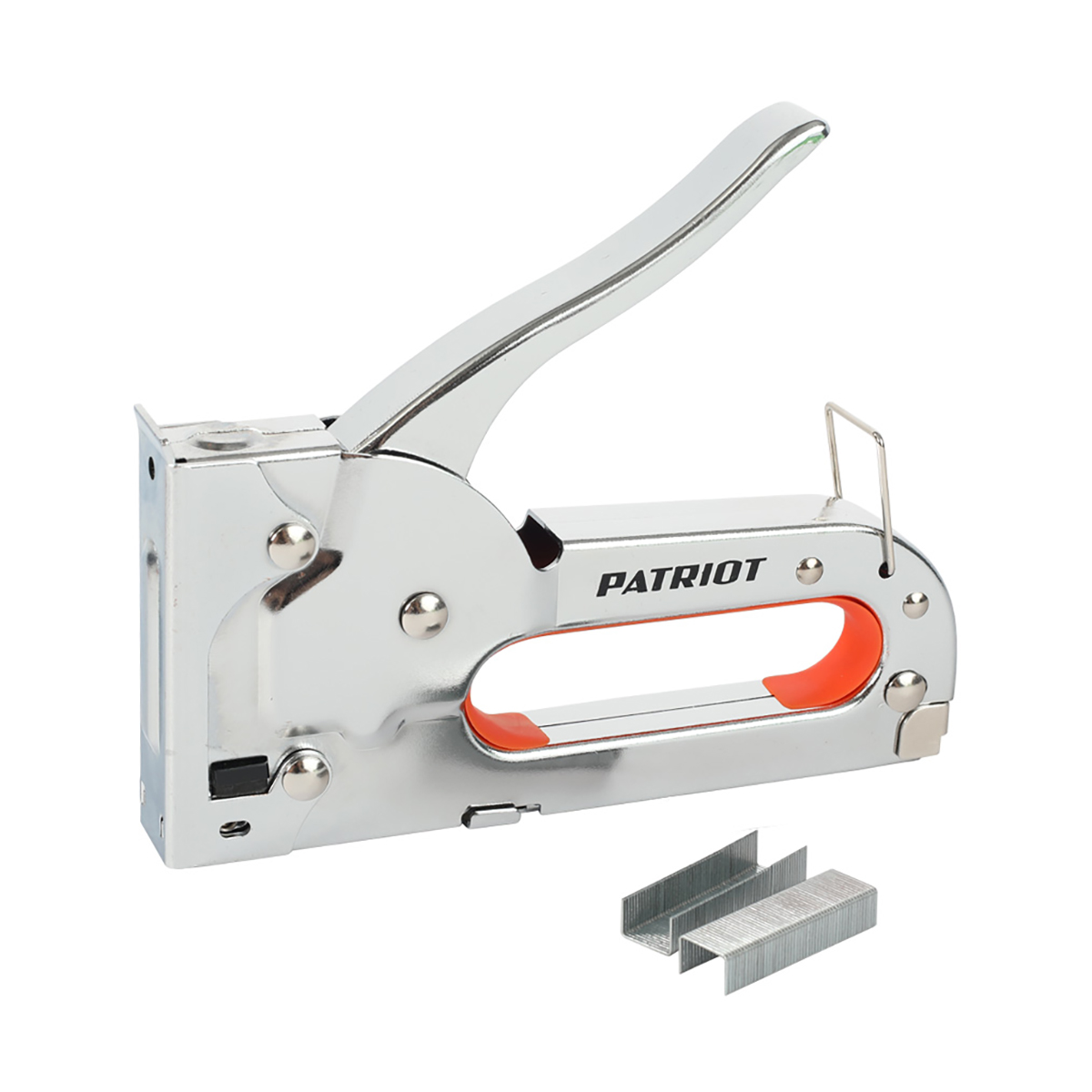 Пистолет скобозабивной spq-110 для скоб (тип 53) + скобы 100 шт. (1/10/40) "patriot" 350007501