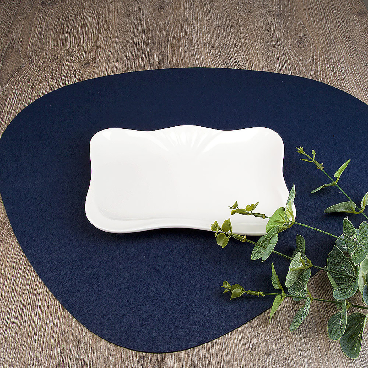 Блюдо сервировочное "маршмеллоу" 21*13,5*2 см, фарфор (1/5/30) "nouvelle home" 0530209