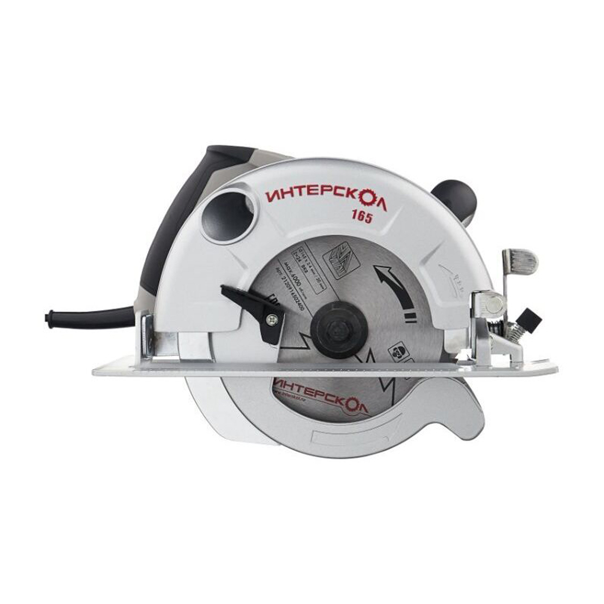 Пила циркулярная (дисковая) дп-165/1200 (1/2) "интерскол" 96.1.0.00