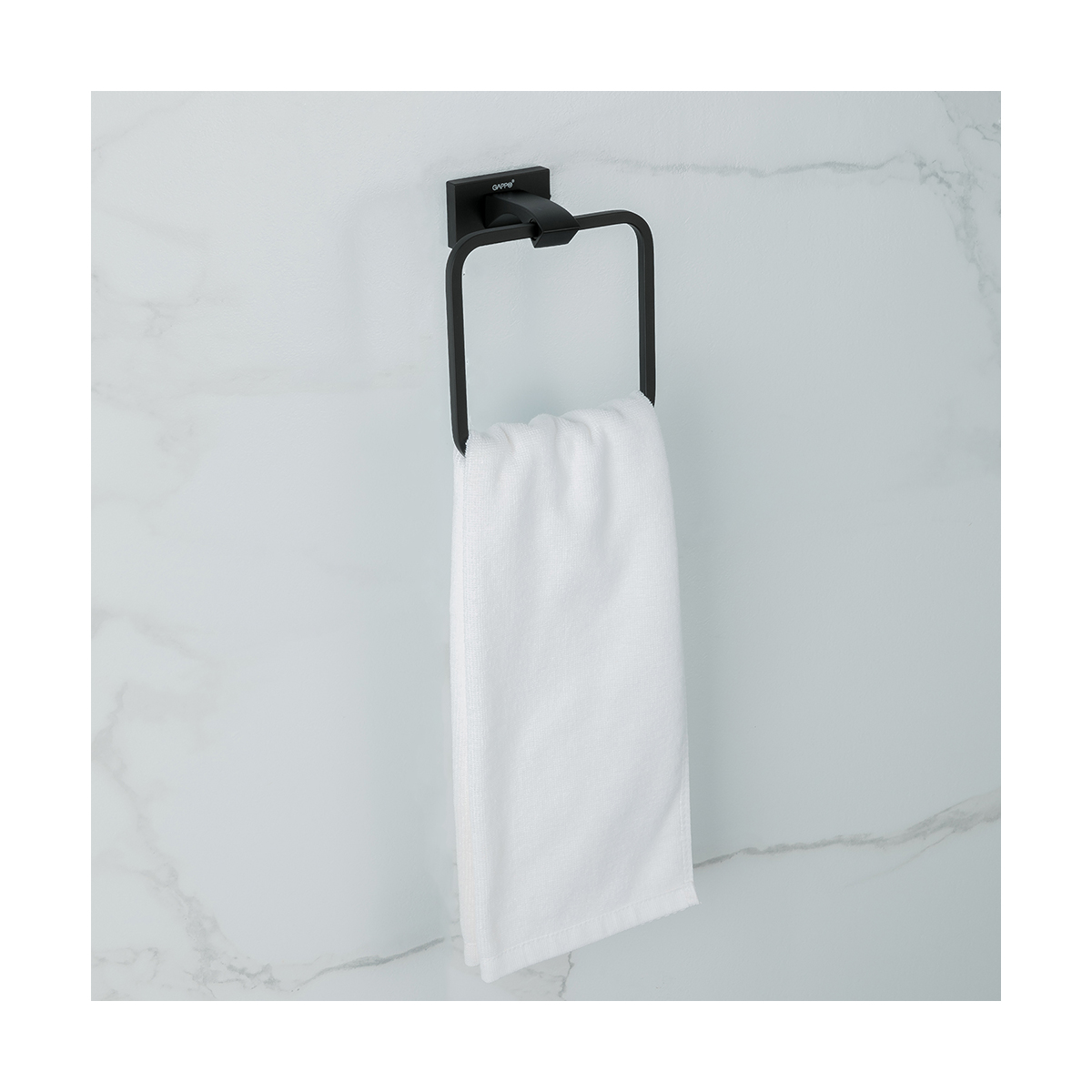 Полотенцедержатель-кольцо g0704-6, черный (1/15/30) "gappo"