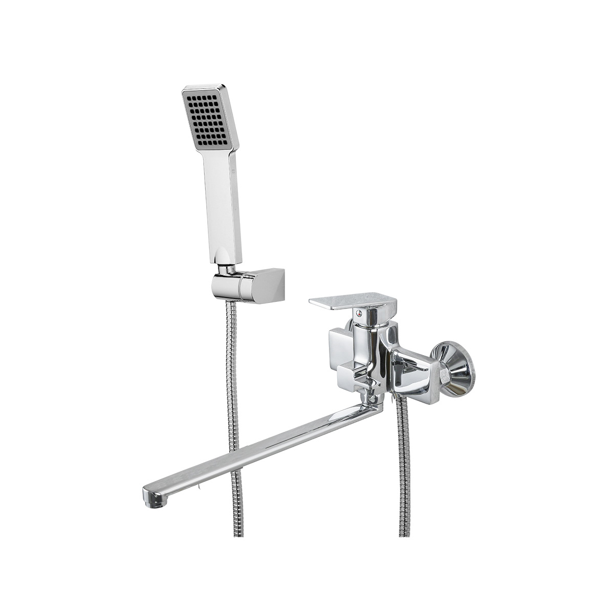 Смеситель для ванн f2246 длинный поворотн. излив, хром (1/10) "frap"