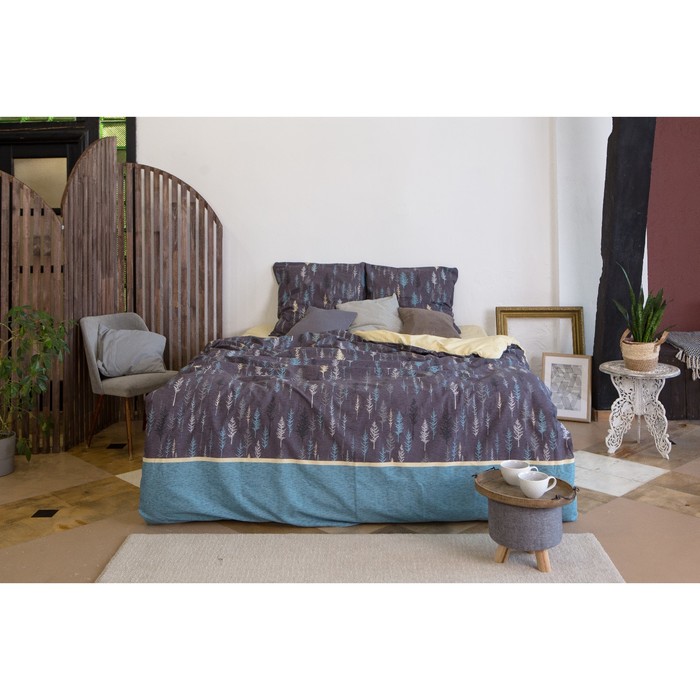 Постельное белье "этель" motives fall евро (бязь) (1/5) 4797419