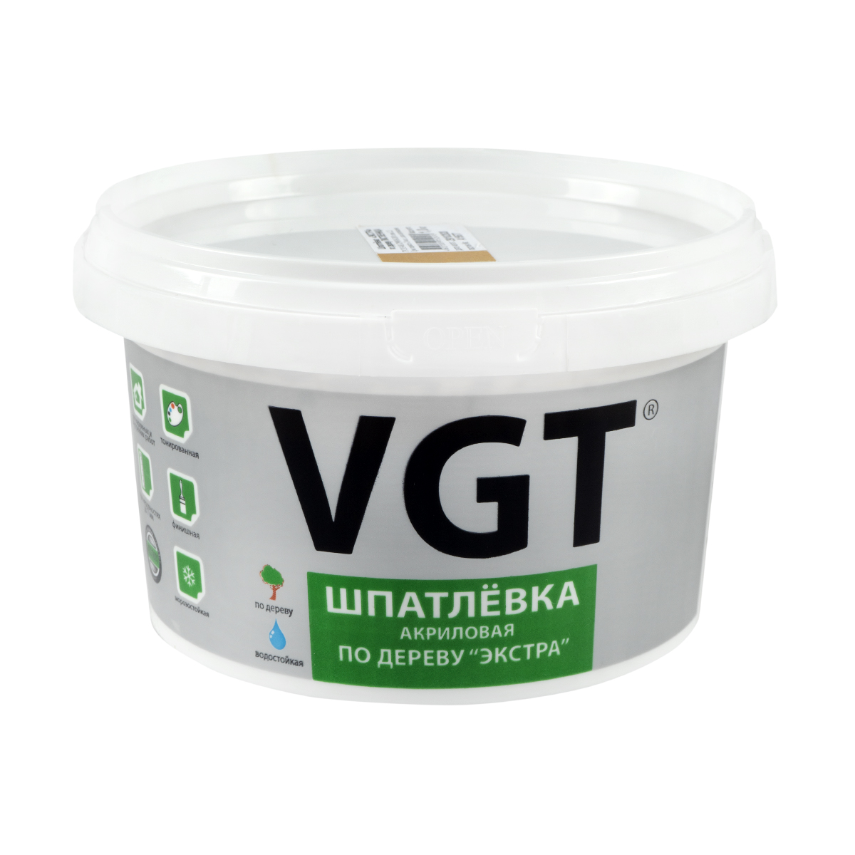 Шпатлевка по дереву "экстра" береза 1 кг (6) "вгт"
