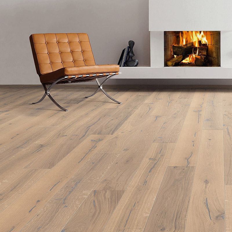 Паркетная доска Haro Series 4000 (5G) 529764 Дуб Пуро Белый Алабама брашированный однополосный 4V2200 x 180 x 13.5мм