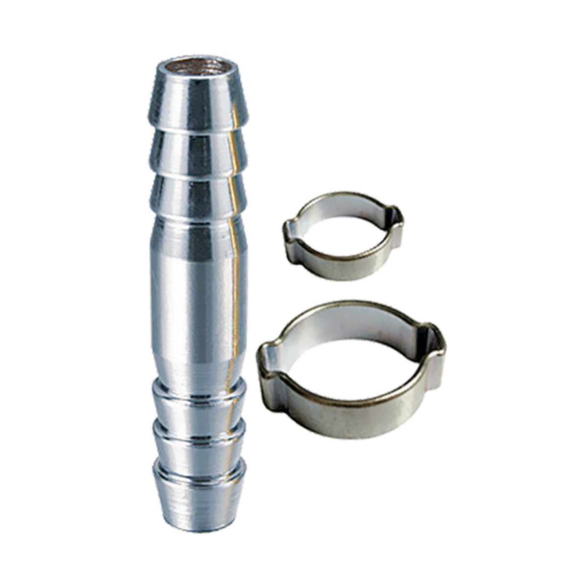 Переходник для компрессора (елочка 6 мм - елочка 6 мм) с обжим. кольцами (1) "fubag" 180390