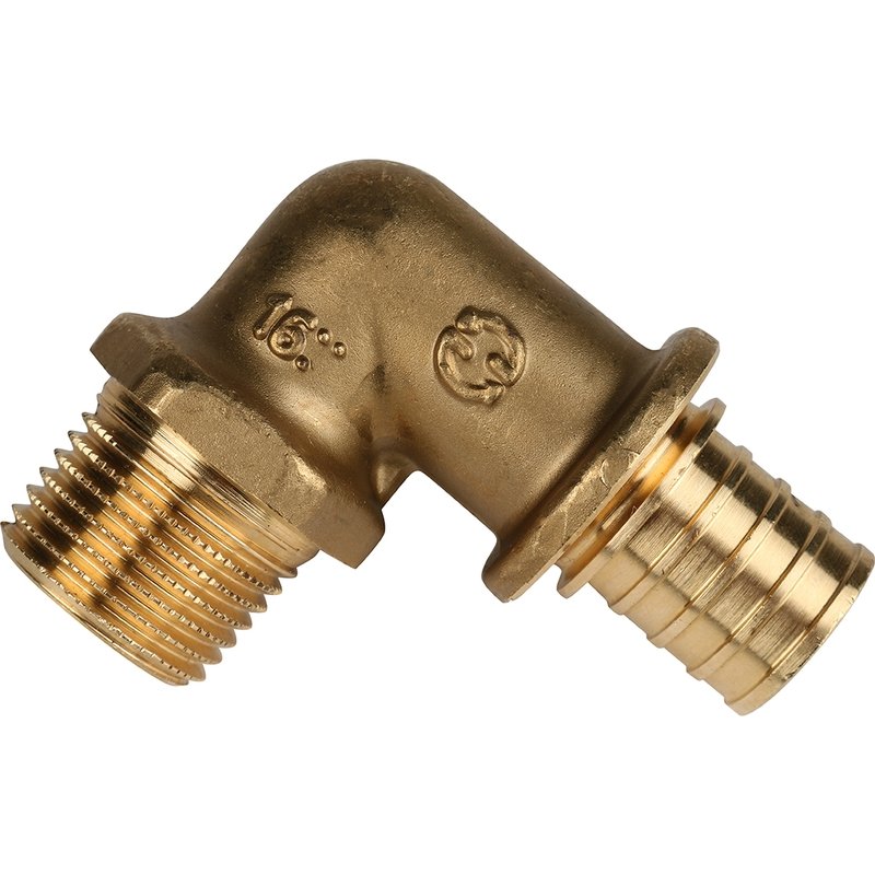 Угол переходной 20 x 1/2" НР аксиальный для труб PE-X STOUT