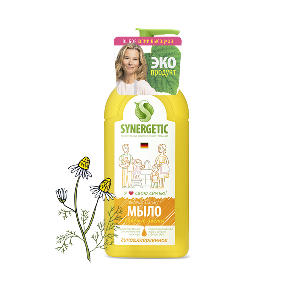 Жидкое мыло (полевые цветы)  0,5 л (1/14) "синергетик"