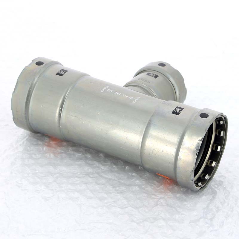 Тройник пресс оцинкованная сталь Megapress VIEGA 2" х 1"1/4 х 2"