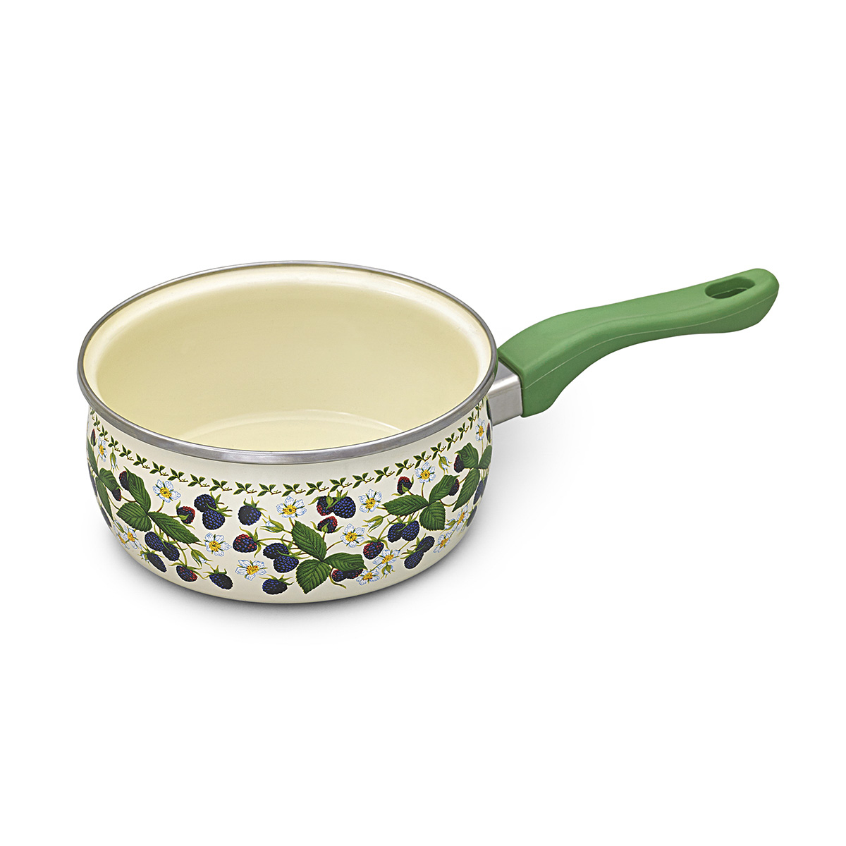 Ковш эмалиров. "ежевика" 1,6 л, 16 см (1/6) "metrot"