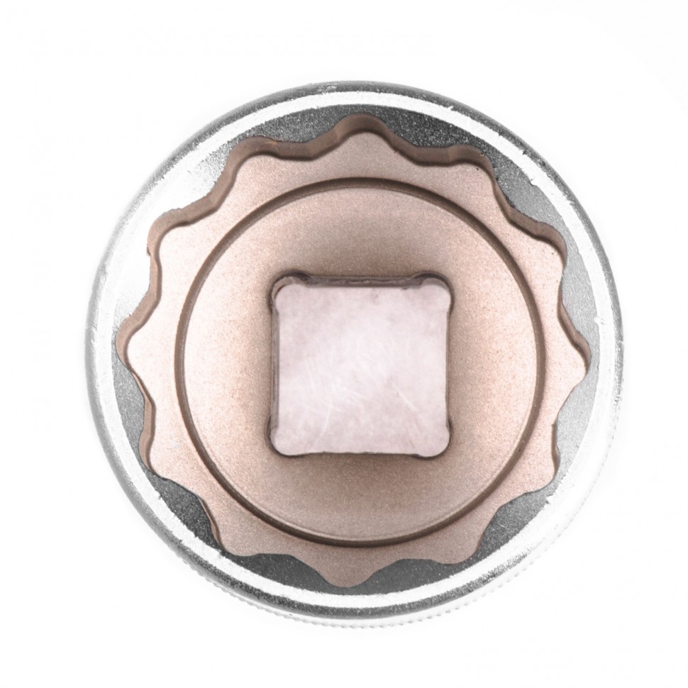 Головка торцевая, 32 мм, двенадцатигранная, CrV, под квадрат 1/2, хромированная Stels (13674)