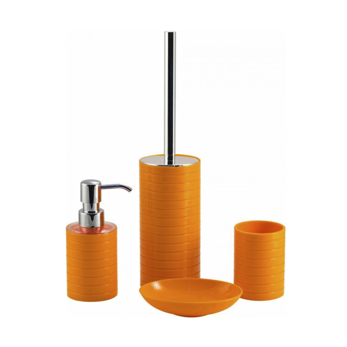 Стакан для ванной комнаты "trento" пласт. (оранжевый) (1/12) "swensa" swp-0680or-c