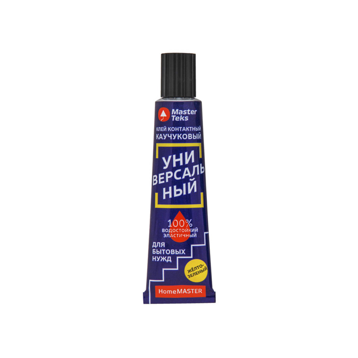 Клей "homemaster" каучук. контактный универсальный 40 г желто-зеленый (10/30) "masterteks"