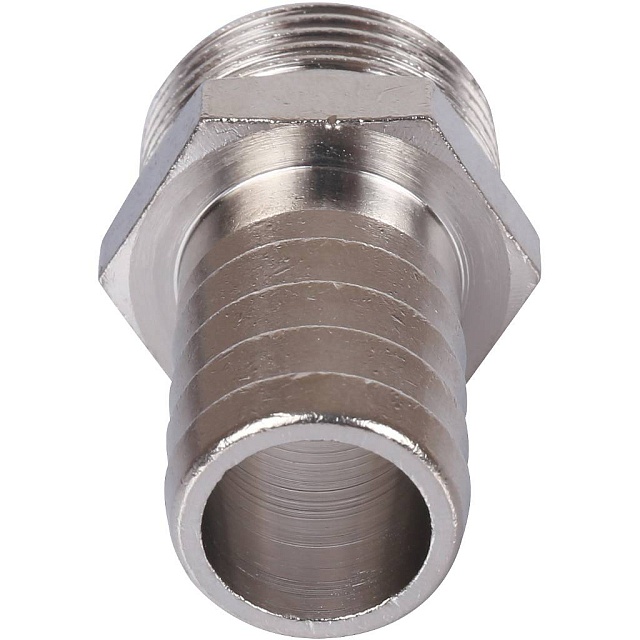 Штуцер НР 3/4" х 25 мм никель STOUT