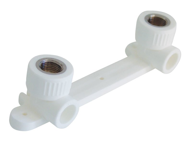 Водорозетка с планкой для смесителя KALDE 25 х 1/2" полипропиленовая PP белая