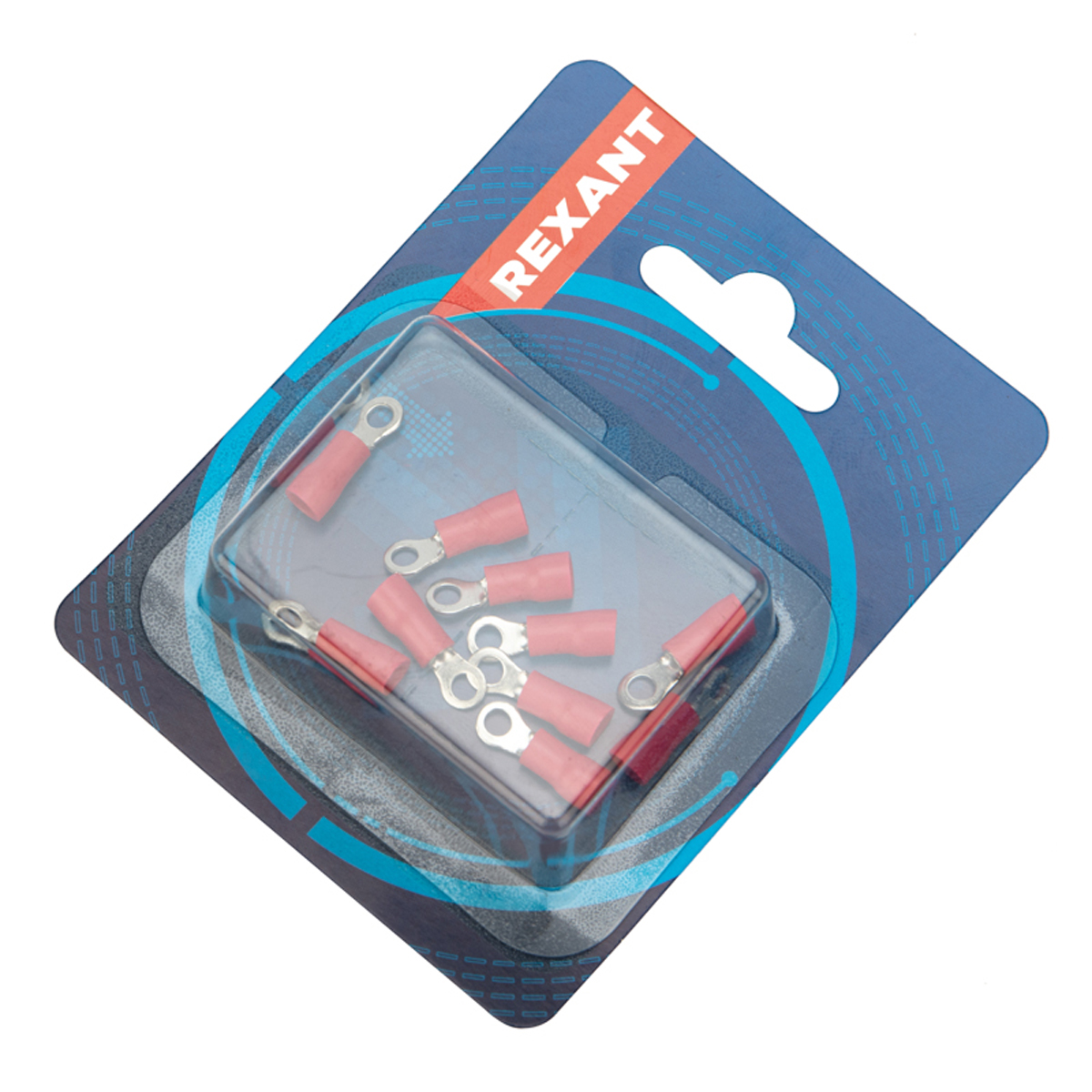 Наконечники кольцевые изолир. нки 1.5-3.5  d 3,7 мм упак. 10 шт (красные) (1/10) "rexant" 08-0012-10