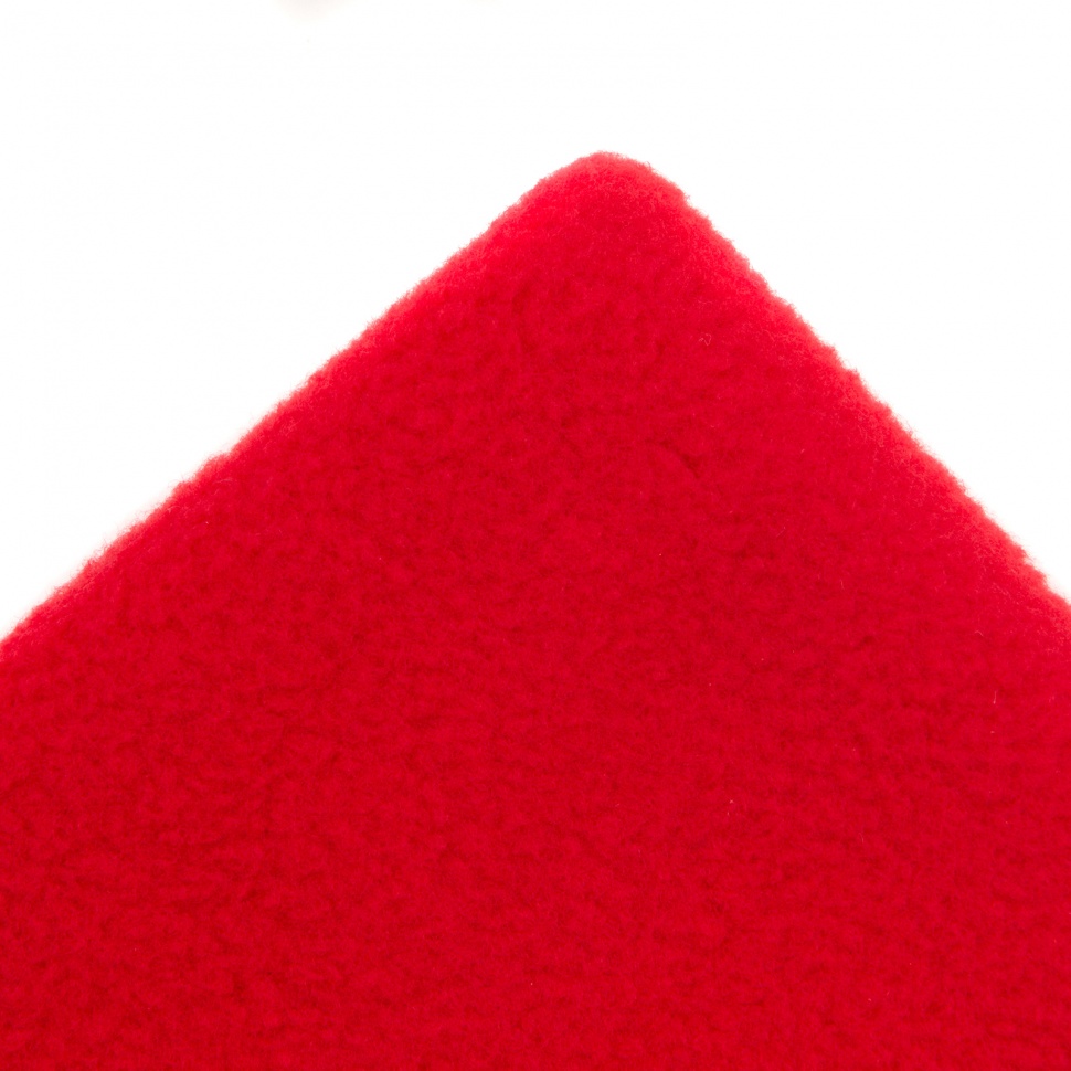 Шапка с отворотом из флиса для взрослых, размер 58-59, красная Сибртех (68831)