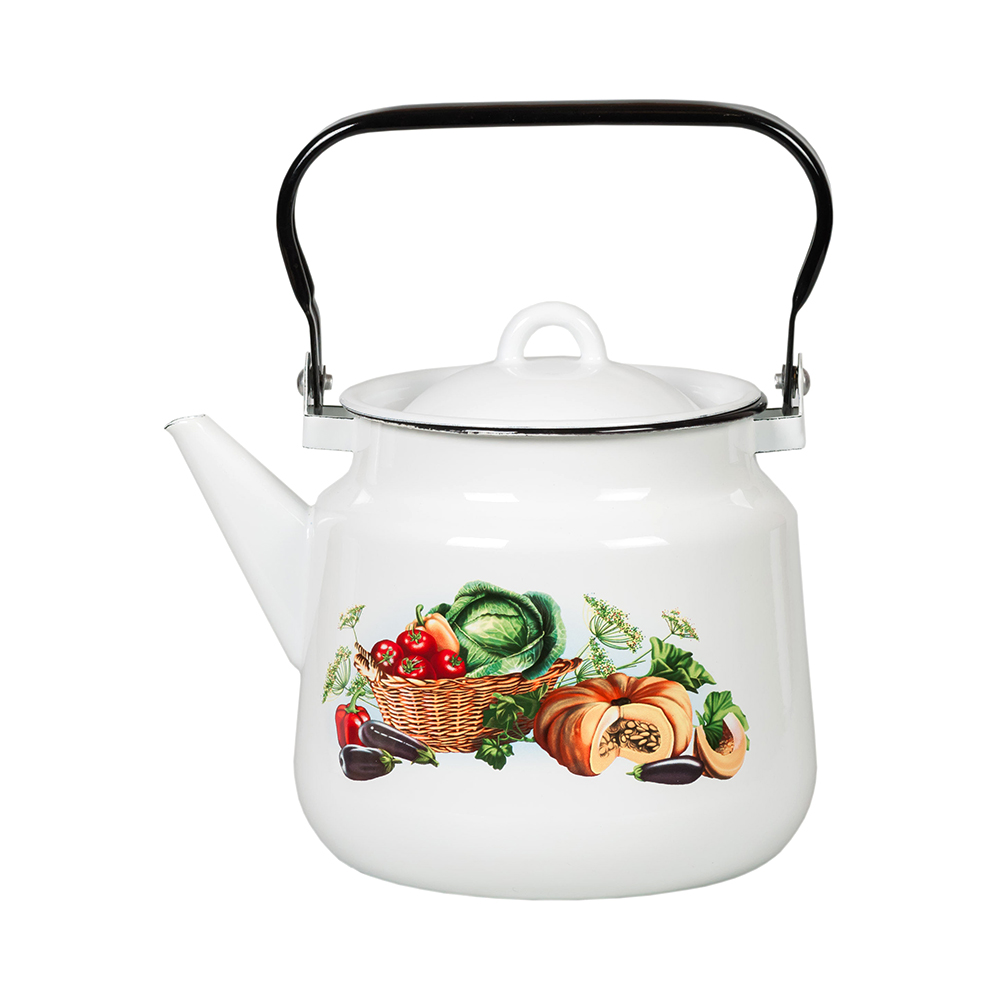 Чайник эмалиров. декор. 3,5 л (1/4) "стальэмаль"  1с26с