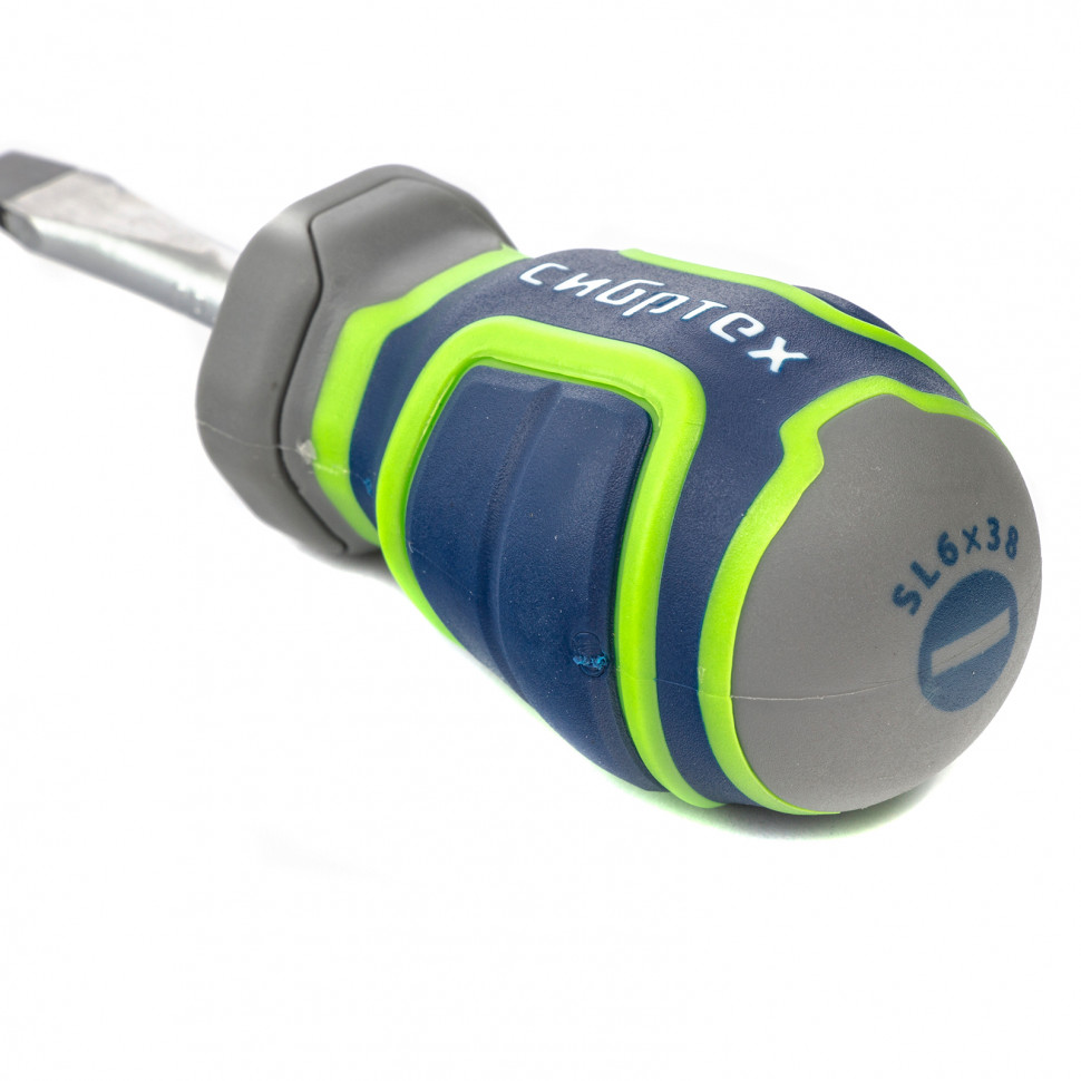 Отвертка SL6 х 38 мм, CrV, четырехкомпонентная рукоятка Сибртех (12260)