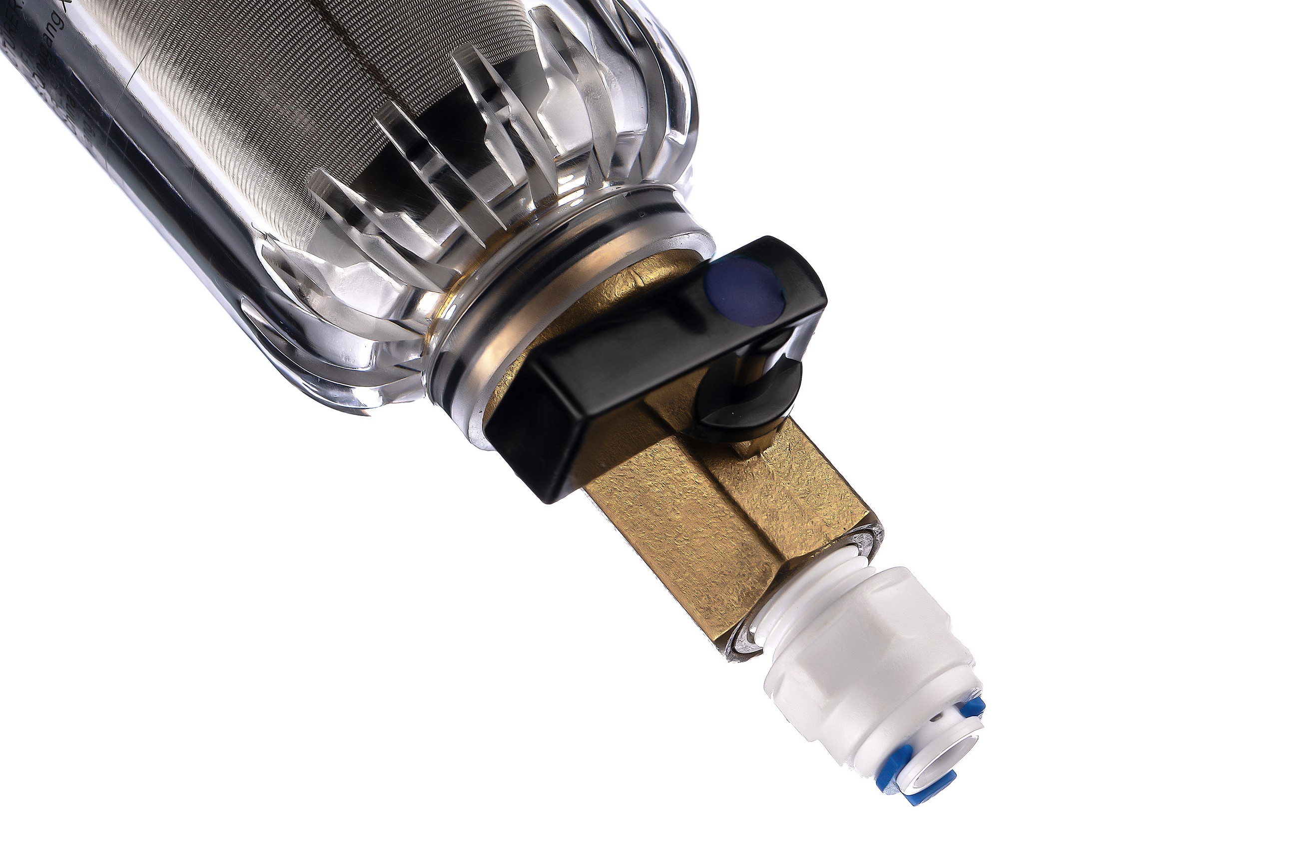 Фильтр магистральный промывной Гейзер Бастион 3/4 для ХВС с поворотным механизмом и манометром