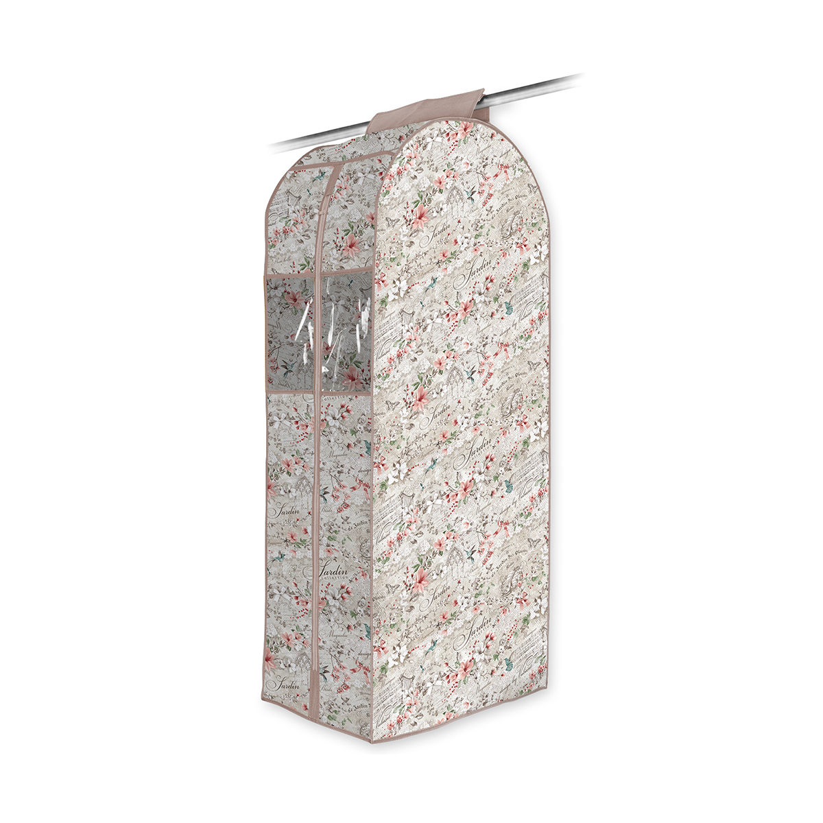 Чехол-кофр для одежды подвесной "jardin" 108*60*30 см (1/24) "valiant" jr-c-108