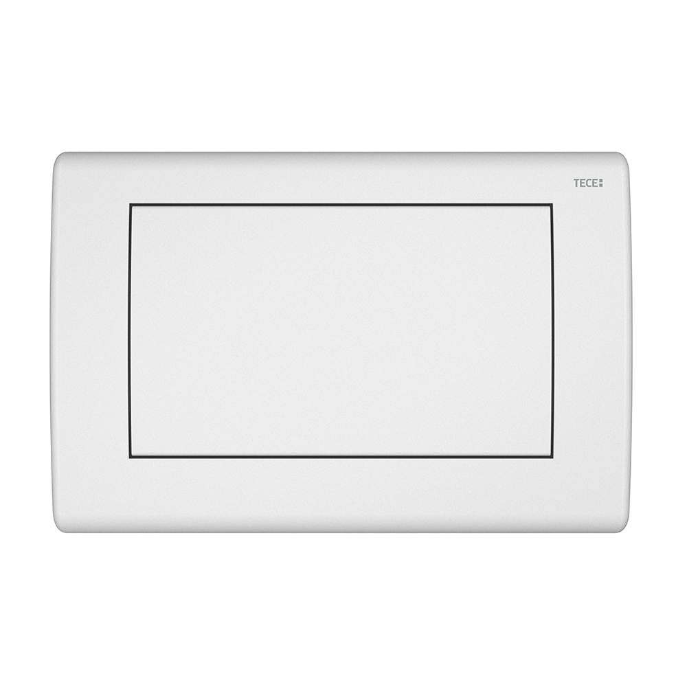 Металлическая панель смыва TECEplanus белая матовая для инсталляции унитаза 144 x 214 x 15 мм