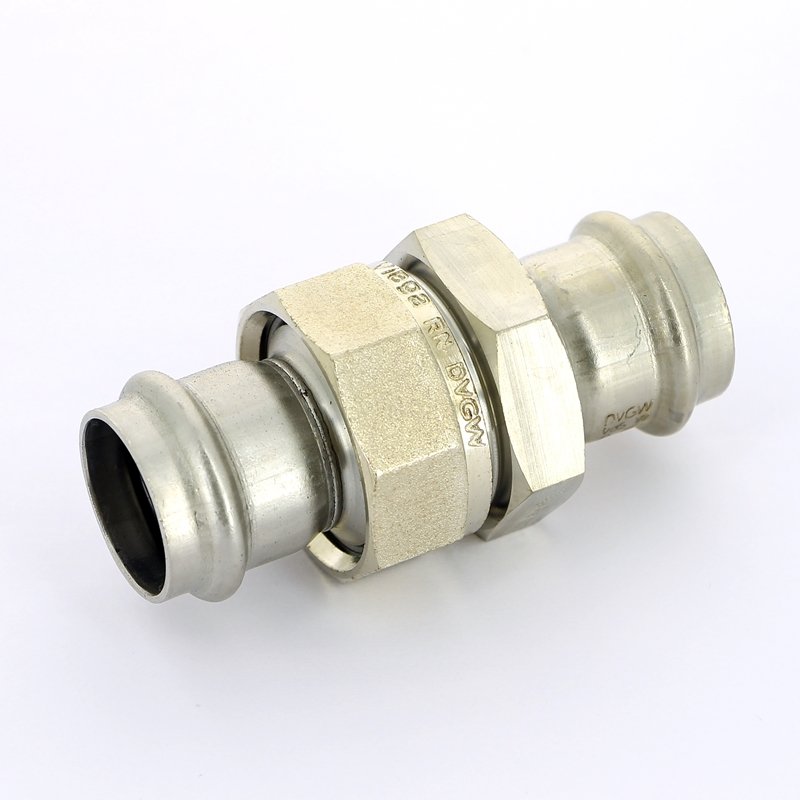 Муфта пресс разборная 28 с плоской прокладкой нержавеющая сталь Sanpress Inox VIEGA