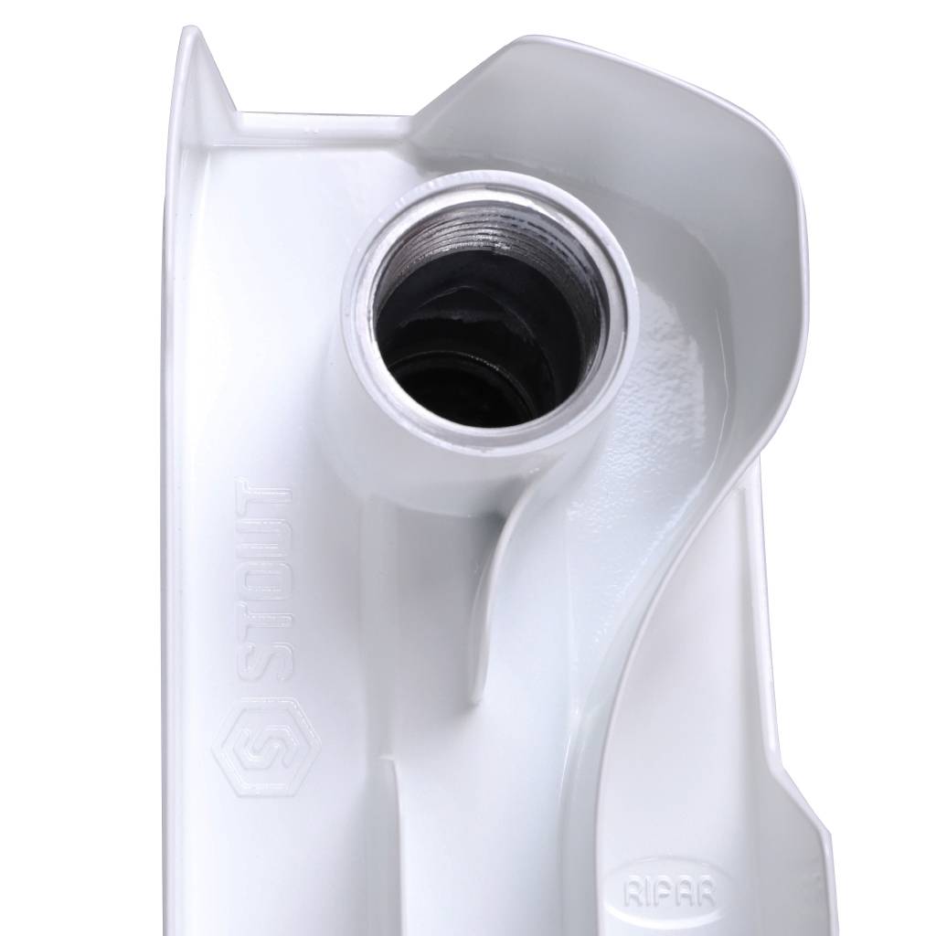 Радиатор STOUT STYLE 350 мм 12 секций, биметал. (боковое подключение) на 14,5 кв.м.