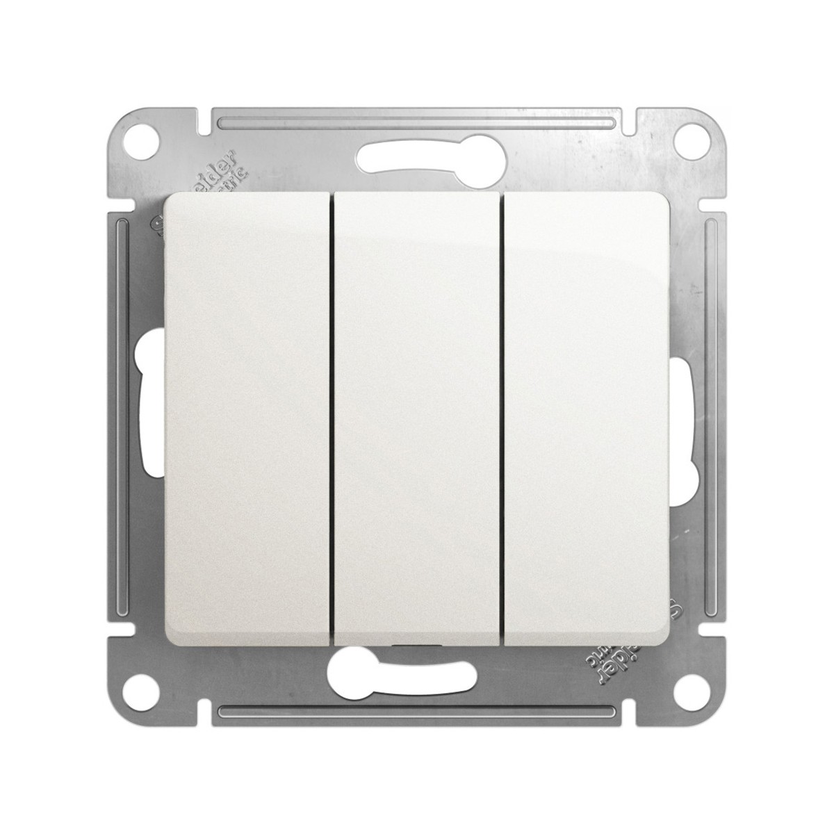 Выключатель "glossa" 3-х кл. (механизм) 10а, перламутр (1/20/160) "schneider"